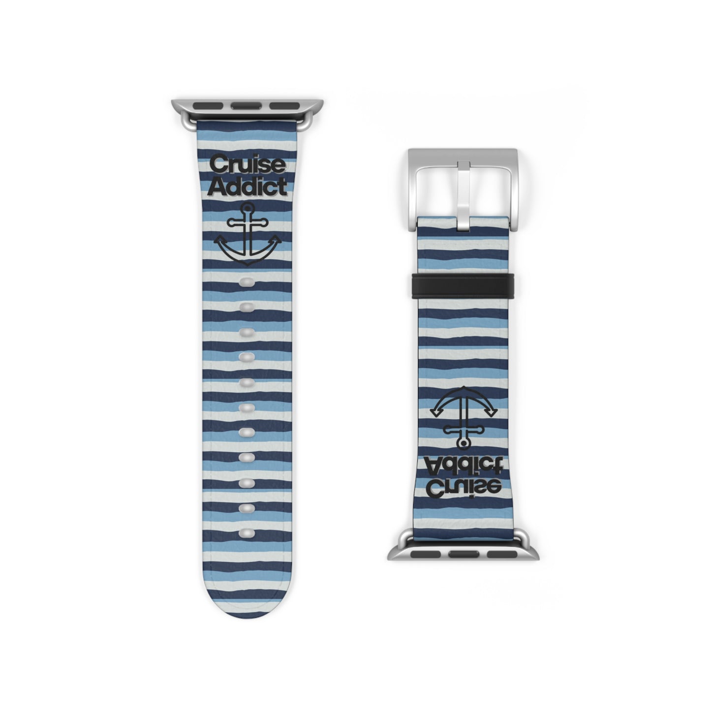 Nautical Striped Watch Band - Summer Style Accessory for Ocean Lovers, Sea Adventure Gear, Gift for Sailors, Beach Vibes, Trendy Watch Strap