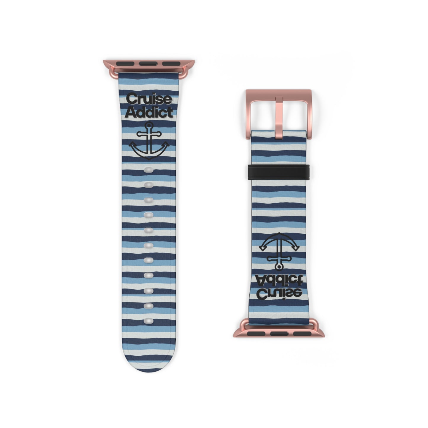 Nautical Striped Watch Band - Summer Style Accessory for Ocean Lovers, Sea Adventure Gear, Gift for Sailors, Beach Vibes, Trendy Watch Strap