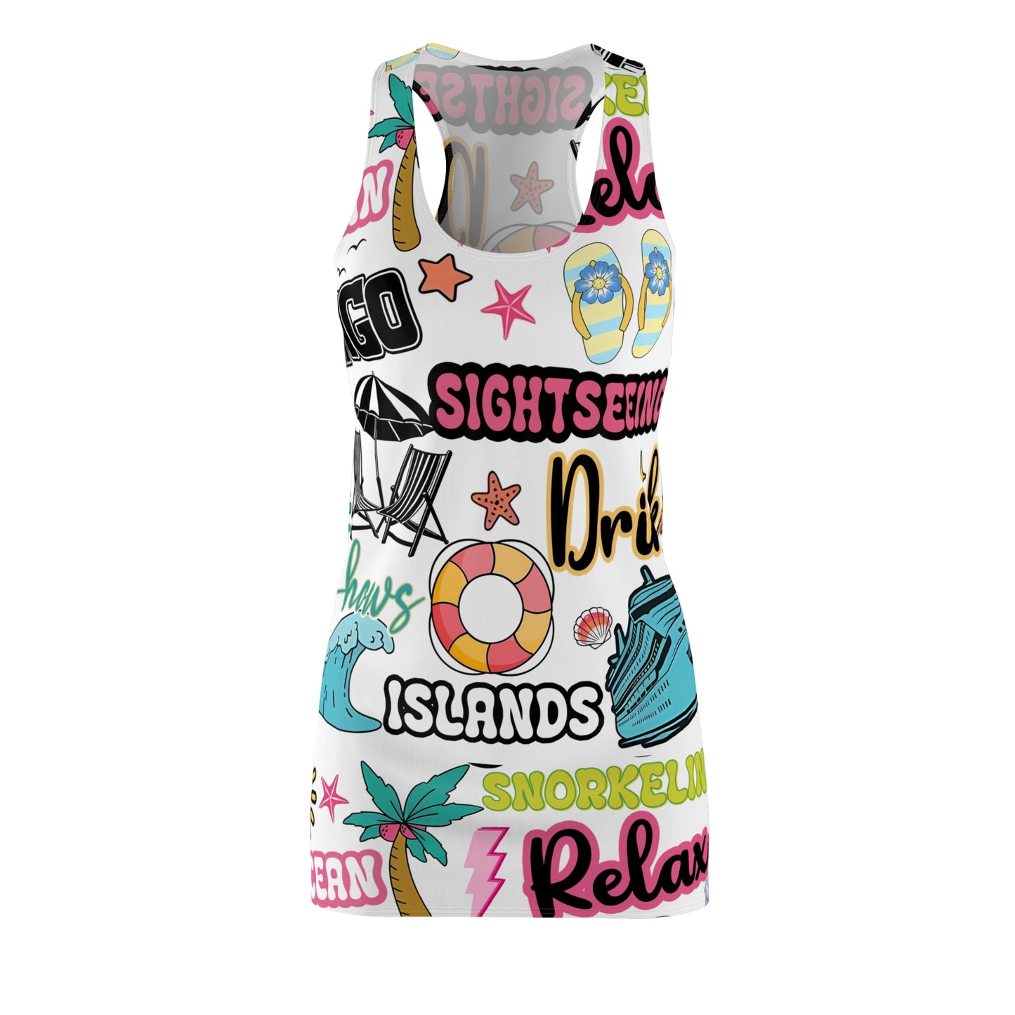 Tropical Vacation Racerback Dress