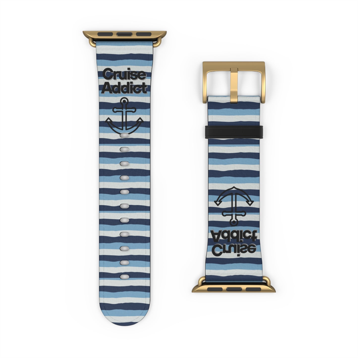 Nautical Striped Watch Band - Summer Style Accessory for Ocean Lovers, Sea Adventure Gear, Gift for Sailors, Beach Vibes, Trendy Watch Strap