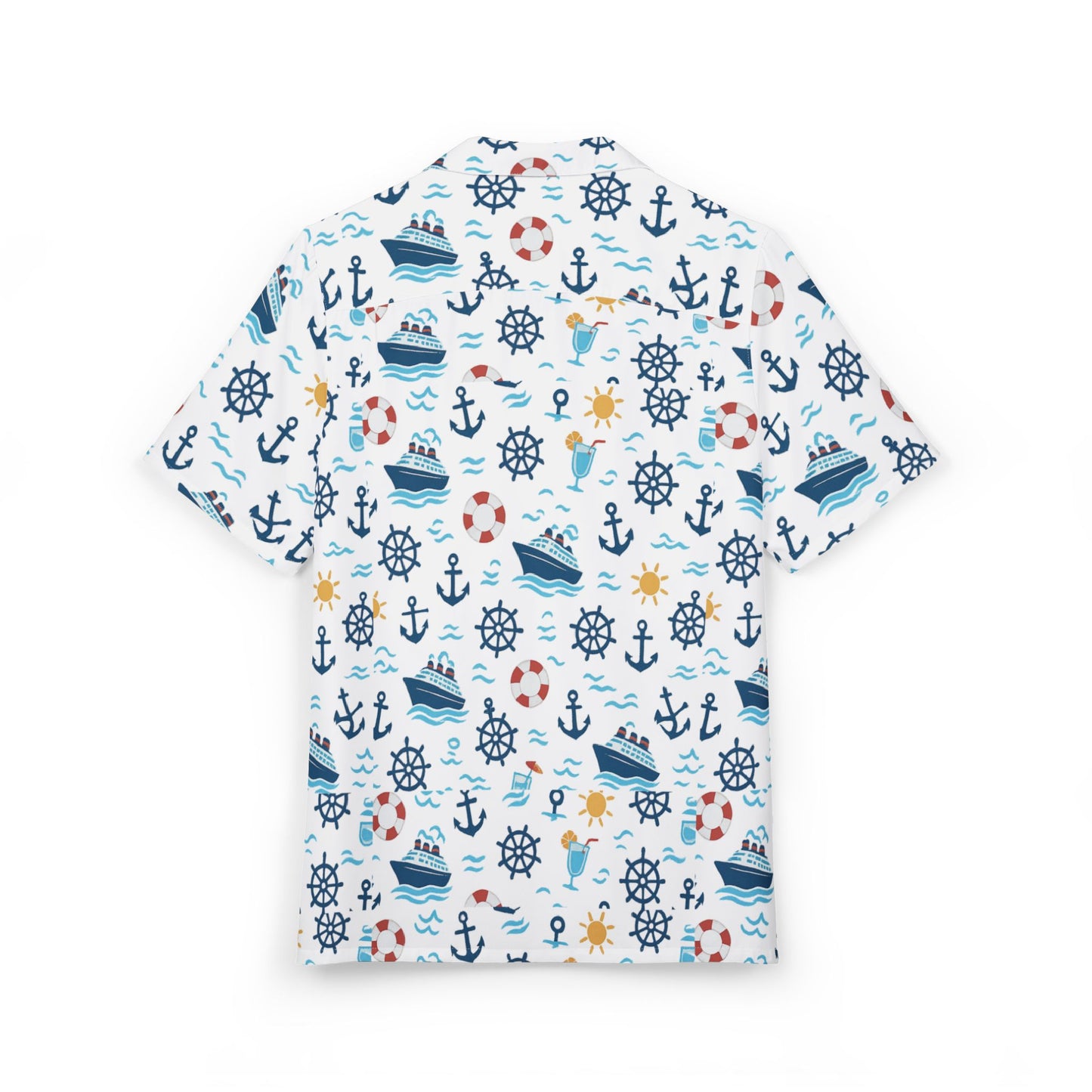 Nautical Hawaiian Shirt - Unisex Button-Down