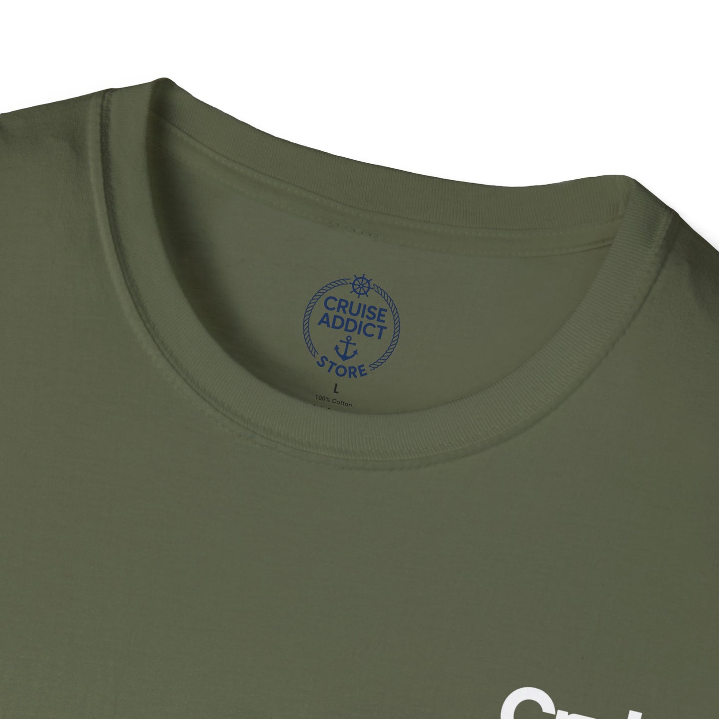 Cruise Addict Softstyle T-Shirt – 100% Ring-Spun Cotton, Lightweight Comfort, DTG Front & Back Print