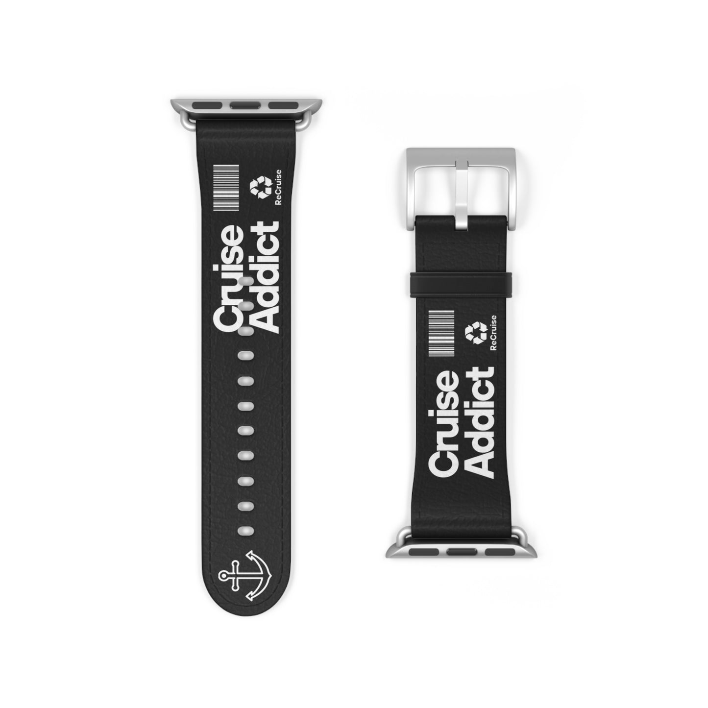 Cruise Addict Watch Band - Anchor Stripe Apple Watch Strap for Ocean Lovers | Summer Cruise & Beach Vibes Accessory