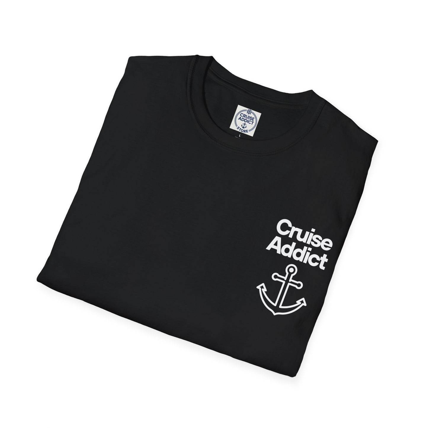 Cruise Addict Softstyle T-Shirt – 100% Ring-Spun Cotton, Lightweight Comfort, DTG Front & Back Print