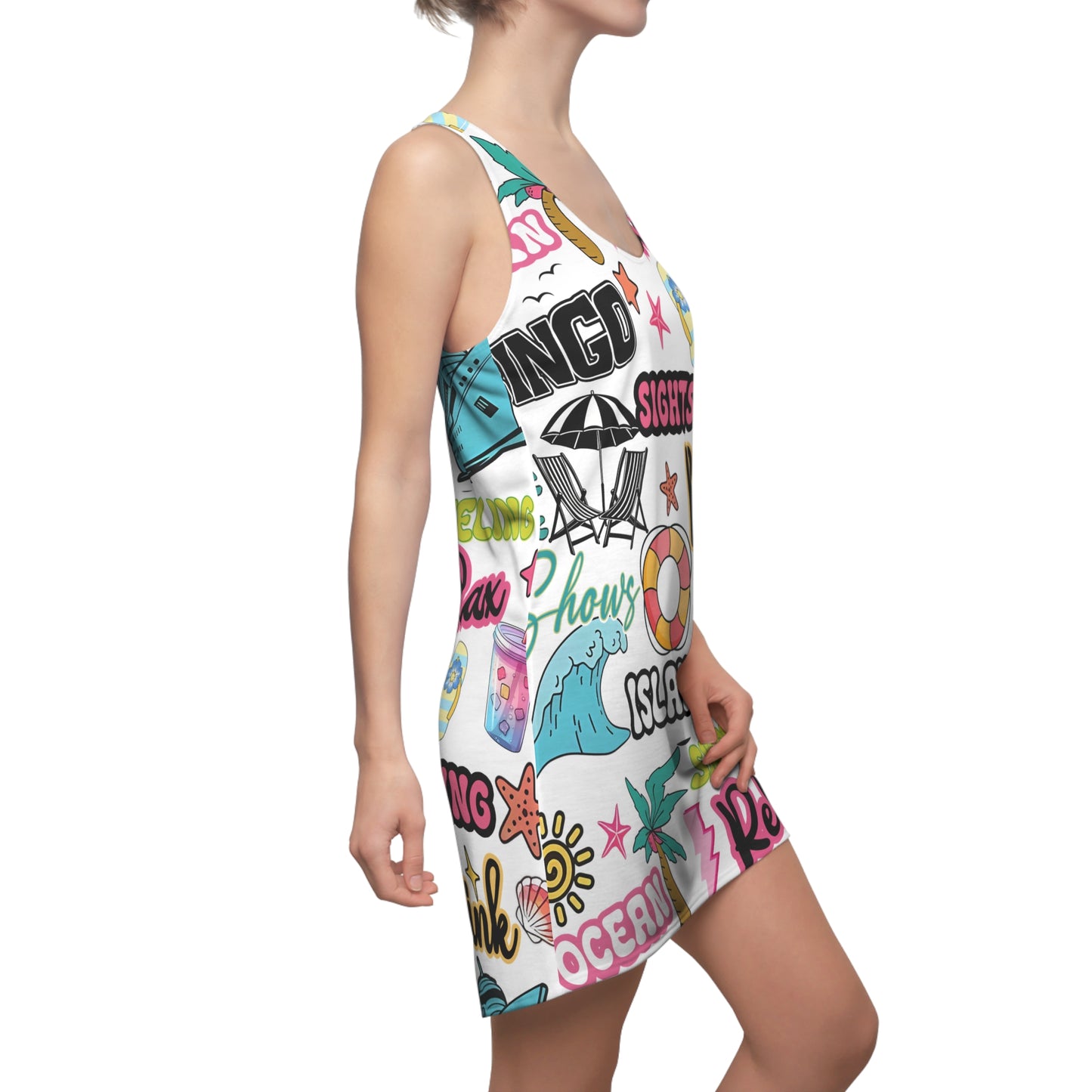 Tropical Vacation Racerback Dress