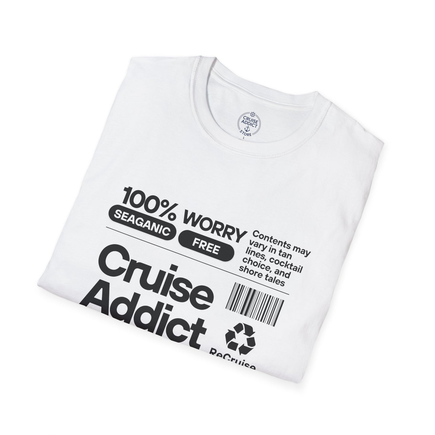 Cruise Addict Softstyle T-Shirt – 100% Ring-Spun Cotton, Lightweight Comfort, DTG Front Print