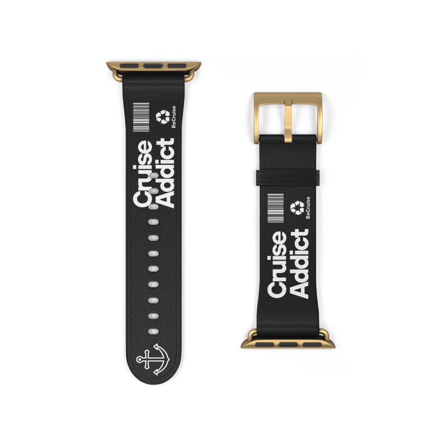 Cruise Addict Watch Band - Anchor Stripe Apple Watch Strap for Ocean Lovers | Summer Cruise & Beach Vibes Accessory