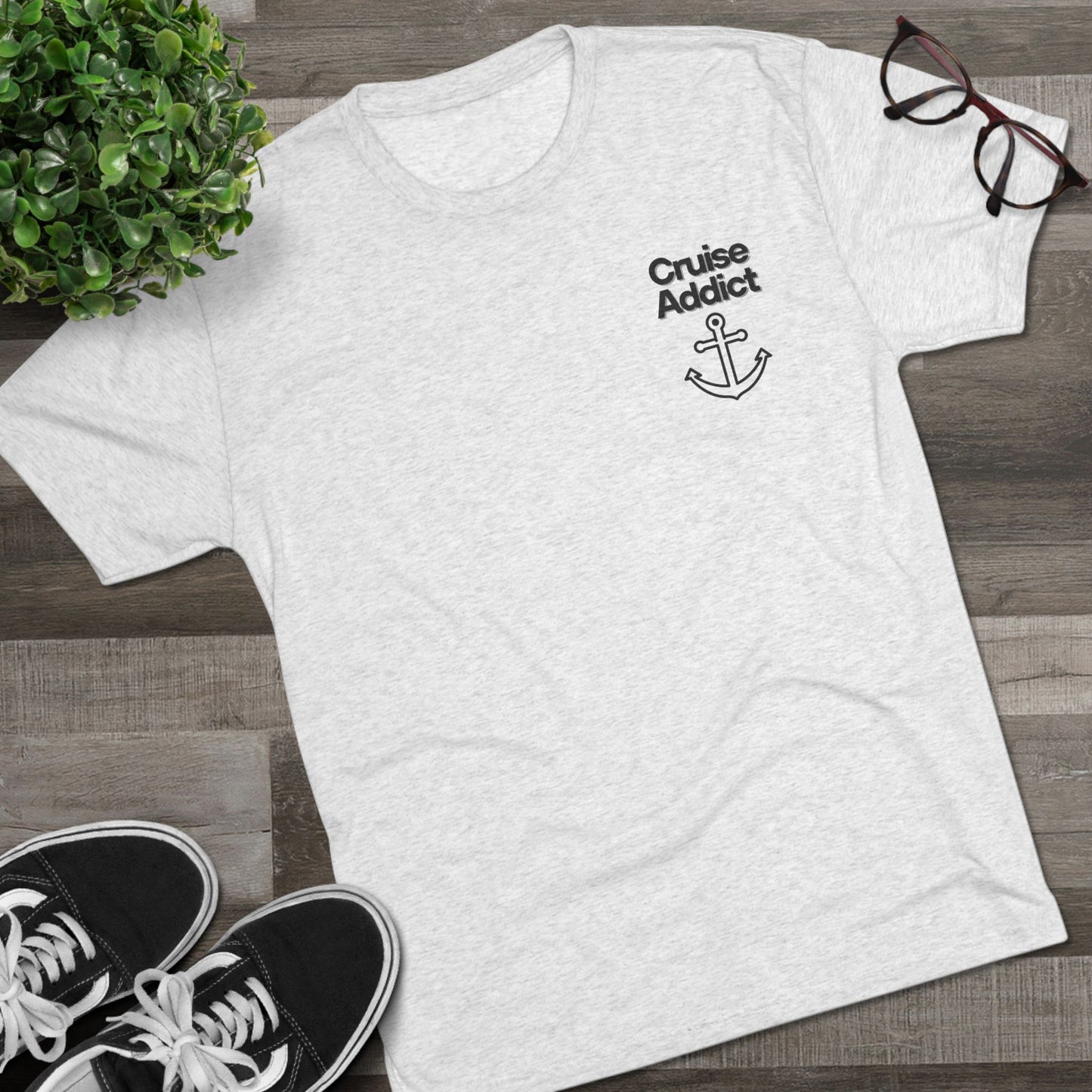Cruise Addict Tri-Blend Tee – Ultra Soft, Durable Comfort with DTG Front & Back Print