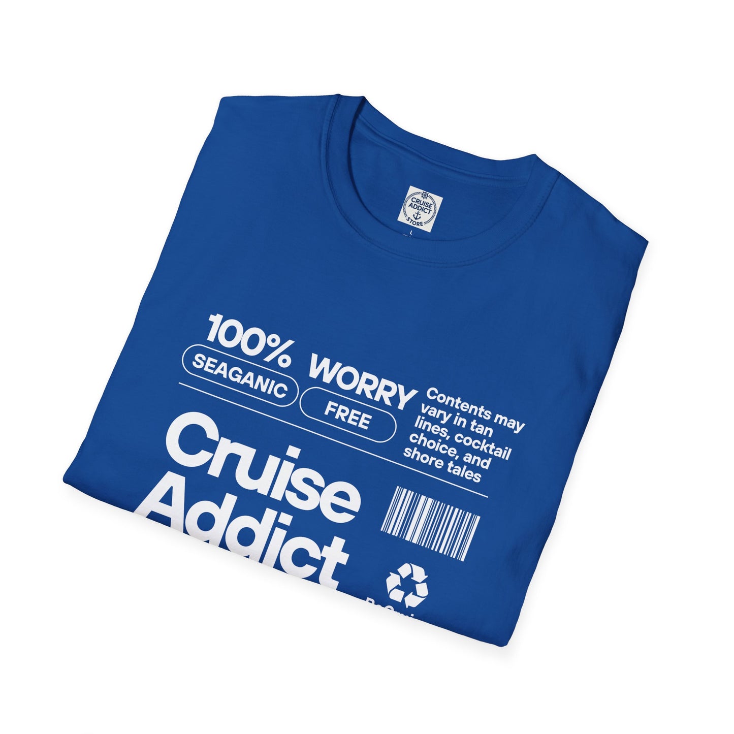 Cruise Addict Softstyle T-Shirt – 100% Ring-Spun Cotton, Lightweight Comfort, DTG Front Print