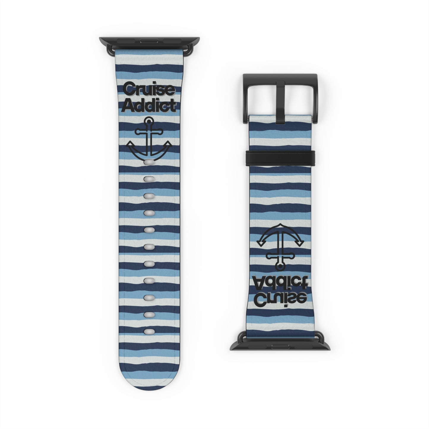 Nautical Striped Watch Band - Summer Style Accessory for Ocean Lovers, Sea Adventure Gear, Gift for Sailors, Beach Vibes, Trendy Watch Strap