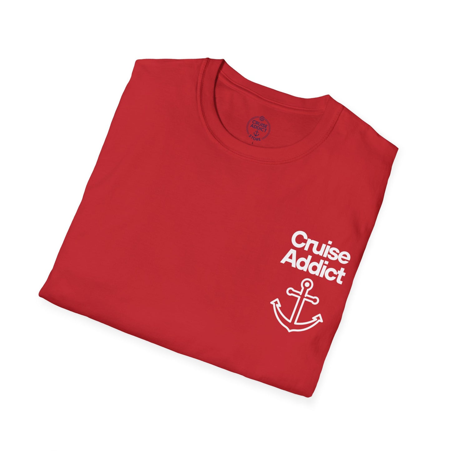 Cruise Addict Softstyle T-Shirt – 100% Ring-Spun Cotton, Lightweight Comfort, DTG Front & Back Print
