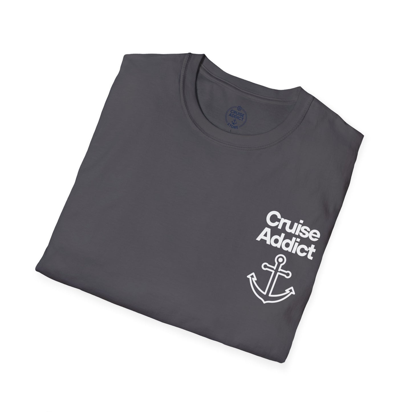 Cruise Addict Softstyle T-Shirt – 100% Ring-Spun Cotton, Lightweight Comfort, DTG Front & Back Print