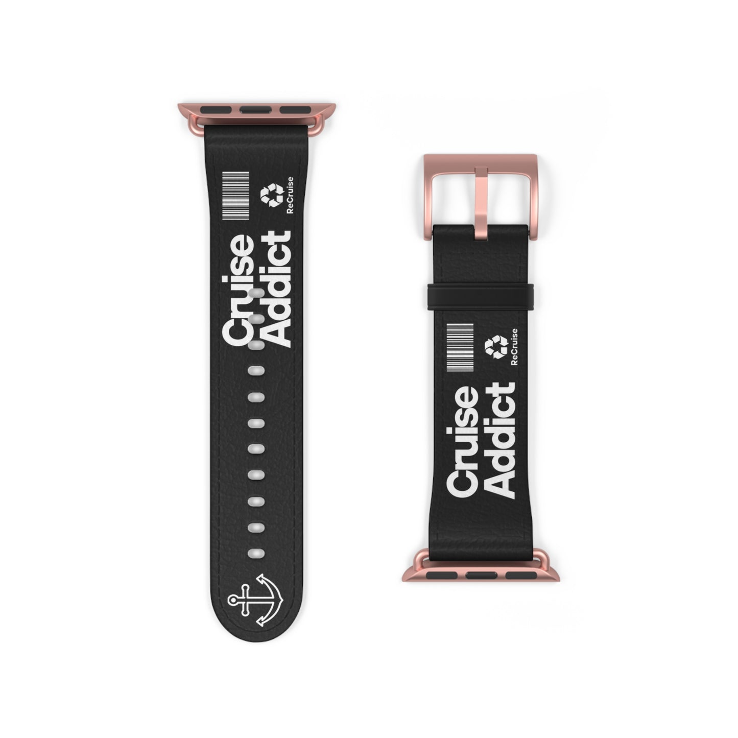 Cruise Addict Watch Band - Anchor Stripe Apple Watch Strap for Ocean Lovers | Summer Cruise & Beach Vibes Accessory