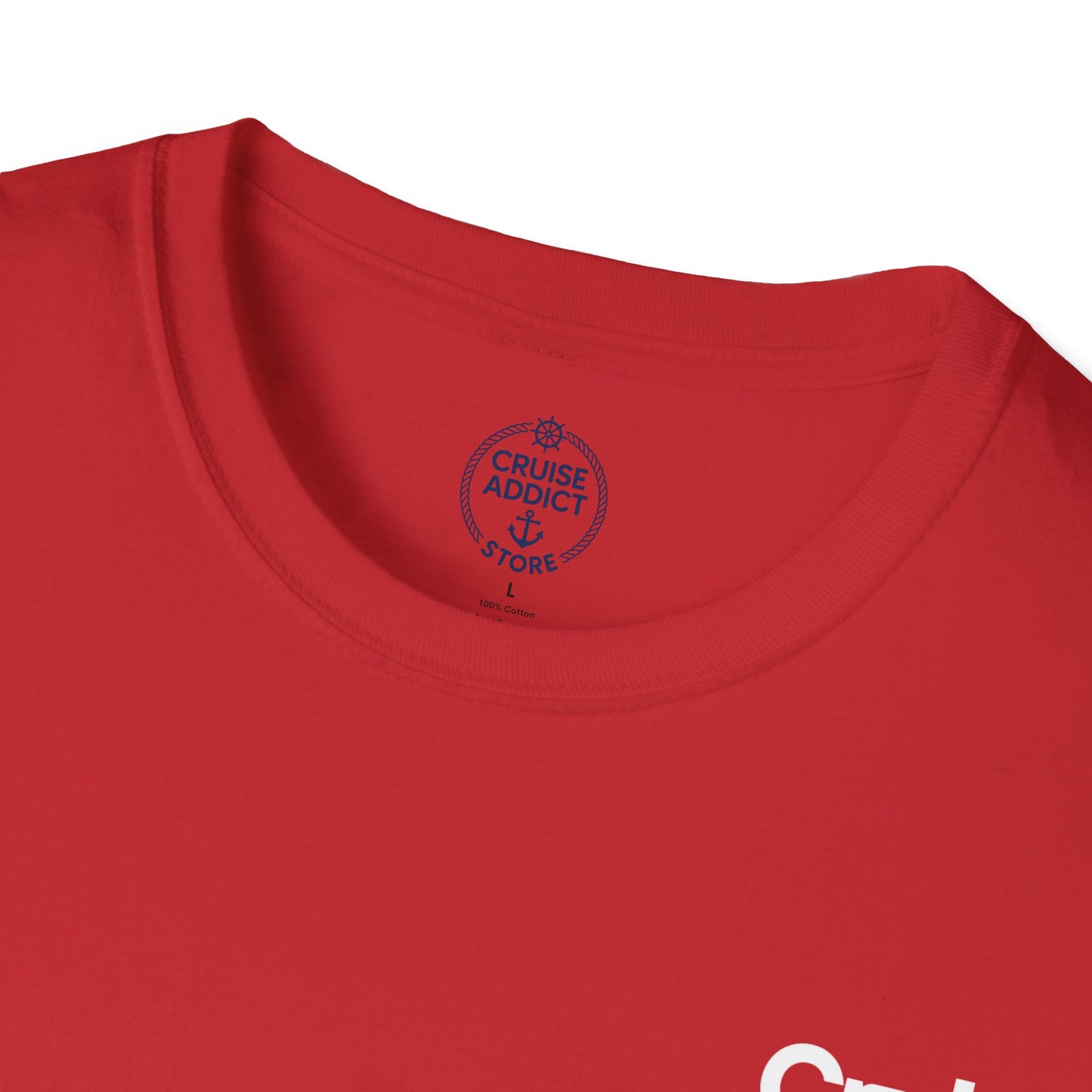 Cruise Addict Softstyle T-Shirt – 100% Ring-Spun Cotton, Lightweight Comfort, DTG Front & Back Print