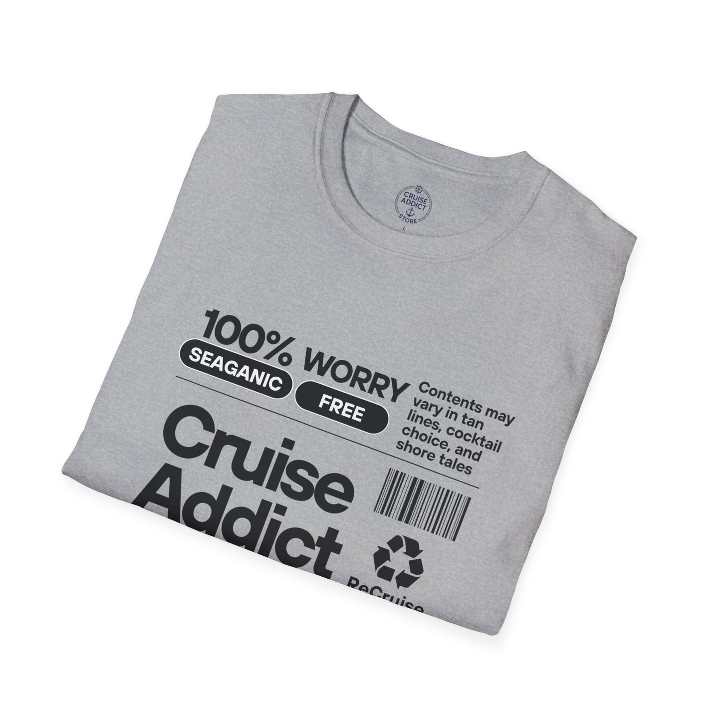 Cruise Addict Softstyle T-Shirt – 100% Ring-Spun Cotton, Lightweight Comfort, DTG Front Print