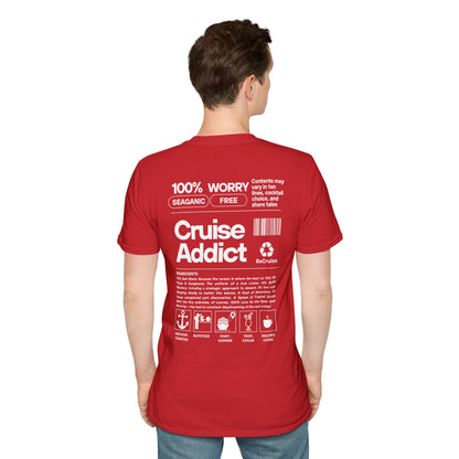 Cruise Addict Softstyle T-Shirt – 100% Ring-Spun Cotton, Lightweight Comfort, DTG Front & Back Print