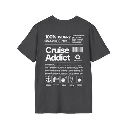 Cruise Addict Softstyle T-Shirt – 100% Ring-Spun Cotton, Lightweight Comfort, DTG Front & Back Print