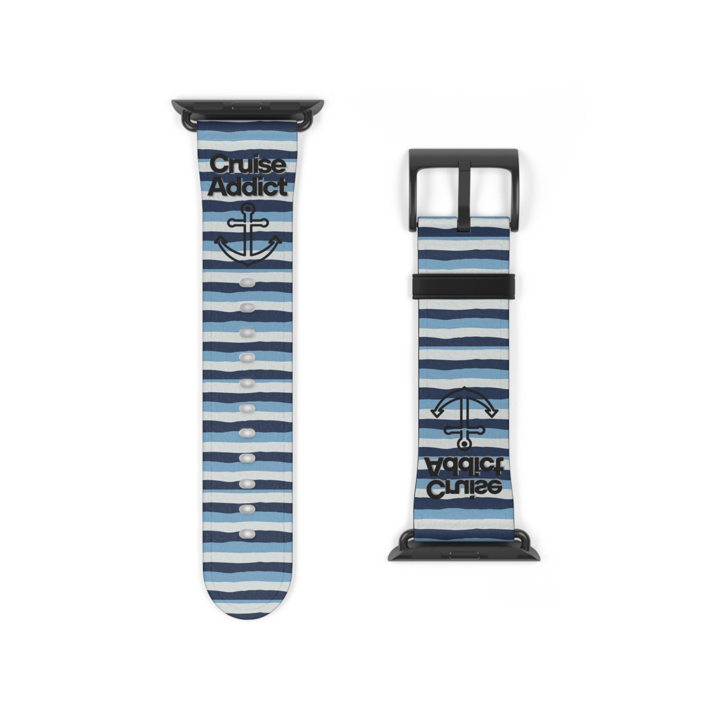 Nautical Striped Watch Band - Summer Style Accessory for Ocean Lovers, Sea Adventure Gear, Gift for Sailors, Beach Vibes, Trendy Watch Strap
