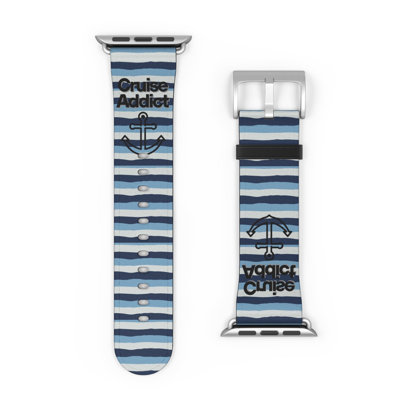 Nautical Striped Watch Band - Summer Style Accessory for Ocean Lovers, Sea Adventure Gear, Gift for Sailors, Beach Vibes, Trendy Watch Strap