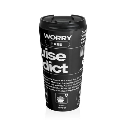 Cruise Addict Travel Mug - Stainless Steel, 15 oz, Insulated, Perfect for Coffee & Tea Lovers