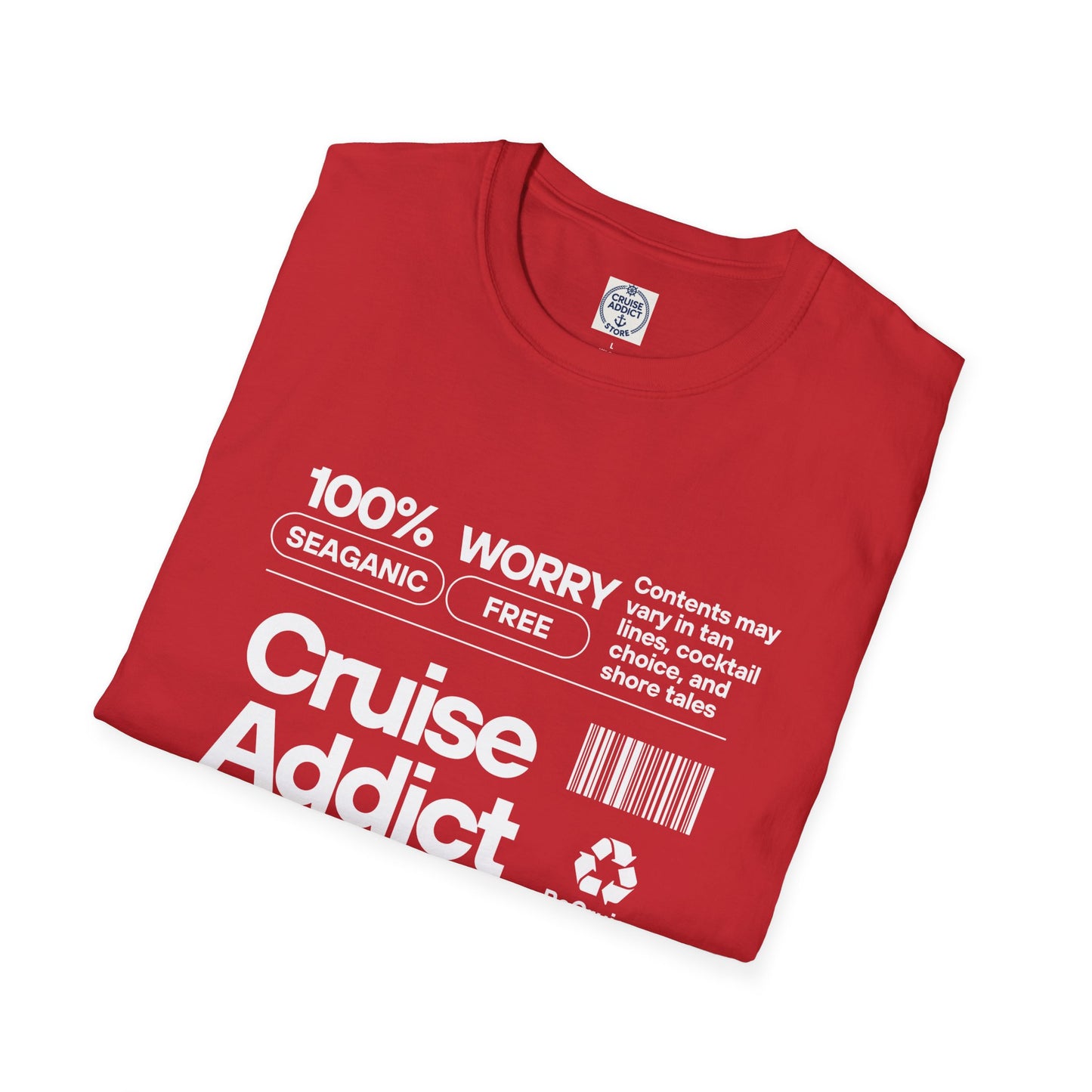 Cruise Addict Softstyle T-Shirt – 100% Ring-Spun Cotton, Lightweight Comfort, DTG Front Print