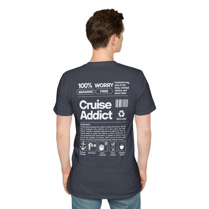 Cruise Addict Softstyle T-Shirt – 100% Ring-Spun Cotton, Lightweight Comfort, DTG Front & Back Print