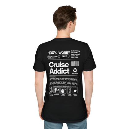 Cruise Addict Softstyle T-Shirt – 100% Ring-Spun Cotton, Lightweight Comfort, DTG Front & Back Print