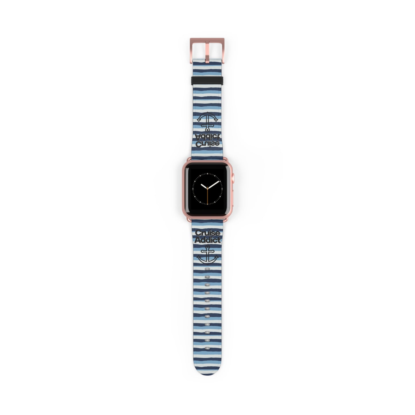Nautical Striped Watch Band - Summer Style Accessory for Ocean Lovers, Sea Adventure Gear, Gift for Sailors, Beach Vibes, Trendy Watch Strap
