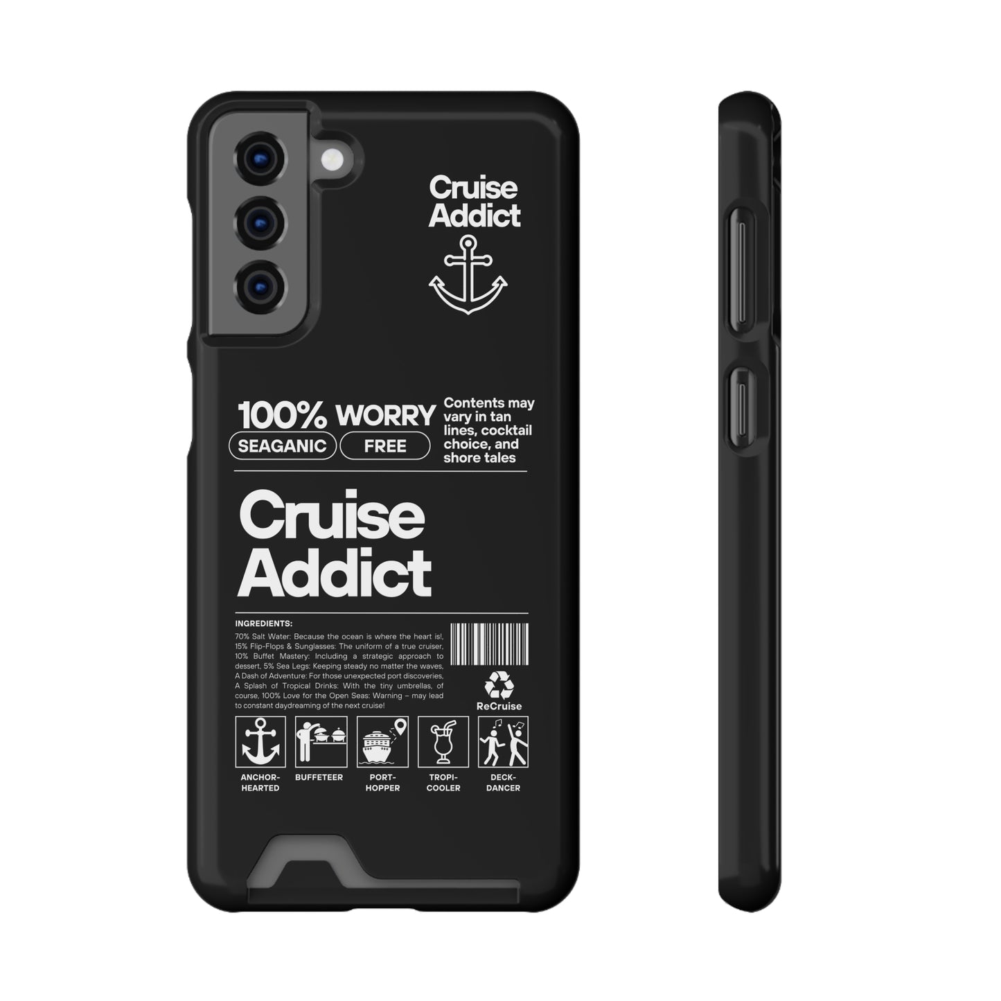 Cruise Addict Phone Case with Card Holder