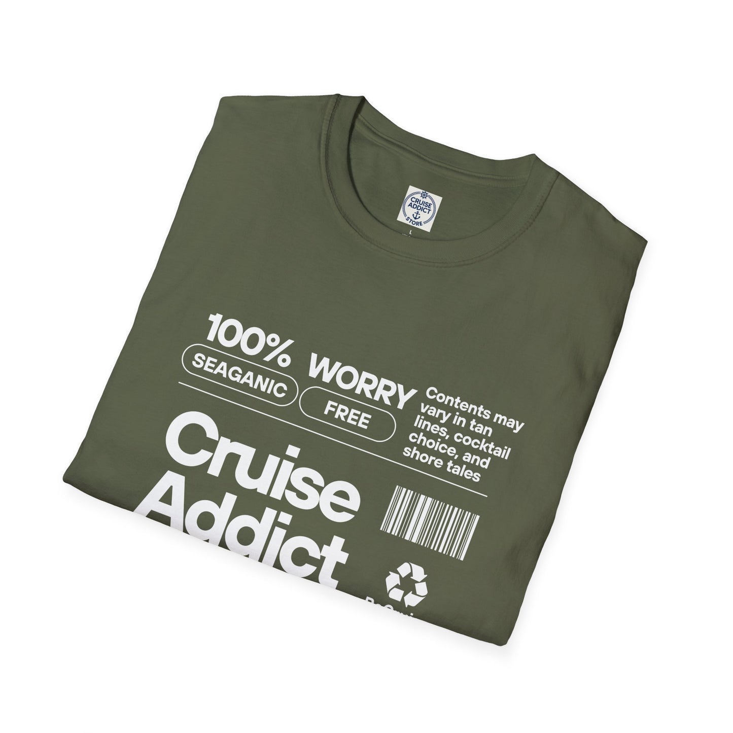 Cruise Addict Softstyle T-Shirt – 100% Ring-Spun Cotton, Lightweight Comfort, DTG Front Print