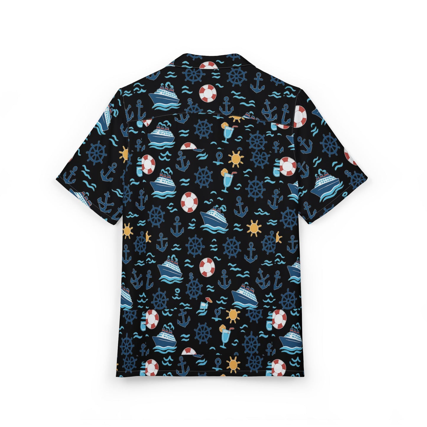 Nautical Hawaiian Button-Down Shirt