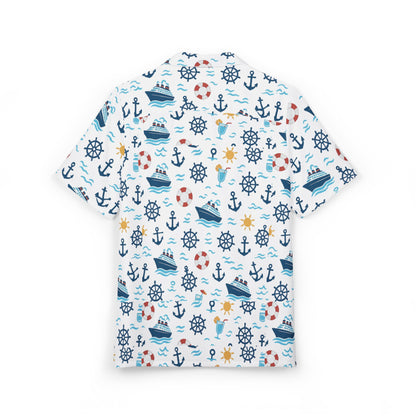 Nautical Hawaiian Shirt - Unisex Button-Down