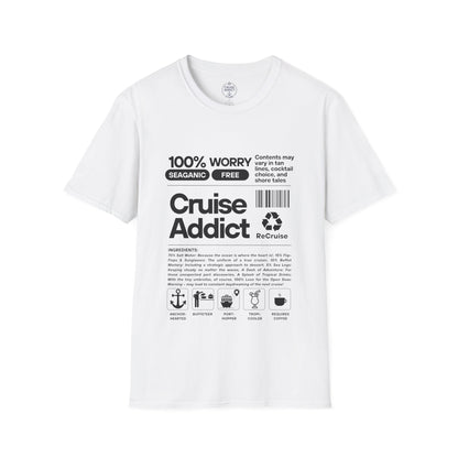 Cruise Addict Softstyle T-Shirt – 100% Ring-Spun Cotton, Lightweight Comfort, DTG Front Print