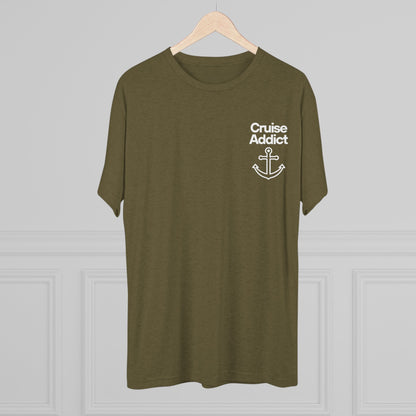 Cruise Addict Tri-Blend Tee – Ultra Soft, Durable Comfort with DTG Front & Back Print