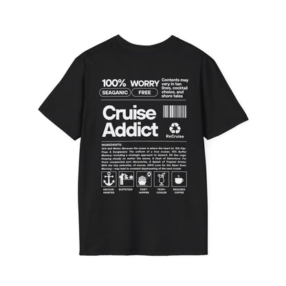 Cruise Addict Softstyle T-Shirt – 100% Ring-Spun Cotton, Lightweight Comfort, DTG Front & Back Print