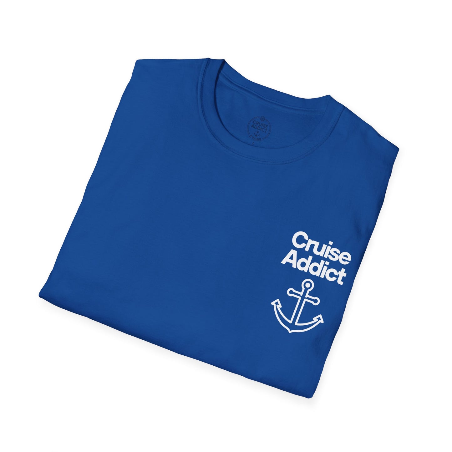 Cruise Addict Softstyle T-Shirt – 100% Ring-Spun Cotton, Lightweight Comfort, DTG Front & Back Print
