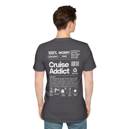 Cruise Addict Softstyle T-Shirt – 100% Ring-Spun Cotton, Lightweight Comfort, DTG Front & Back Print
