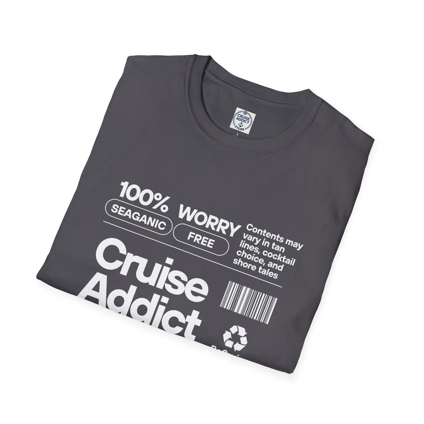 Cruise Addict Softstyle T-Shirt – 100% Ring-Spun Cotton, Lightweight Comfort, DTG Front Print