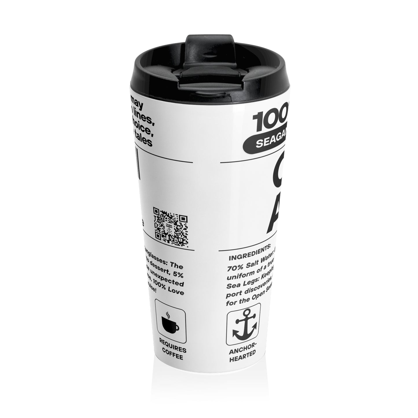 Cruise Addict Travel Mug - Stainless Steel, 15 oz, Insulated, Perfect for Coffee & Tea Lovers