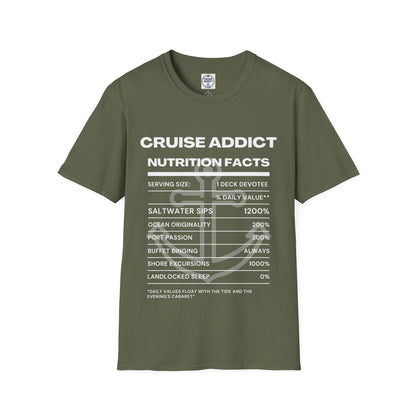 Cruise Addict Nutrition Label T-Shirt  Unisex Softstyle Shirt