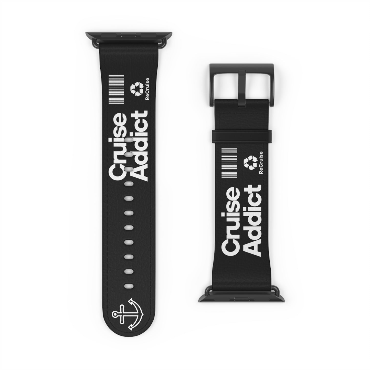 Cruise Addict Watch Band - Anchor Stripe Apple Watch Strap for Ocean Lovers | Summer Cruise & Beach Vibes Accessory