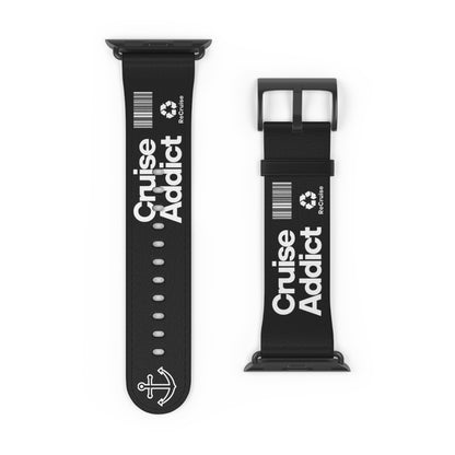 Cruise Addict Watch Band - Anchor Stripe Apple Watch Strap for Ocean Lovers | Summer Cruise & Beach Vibes Accessory