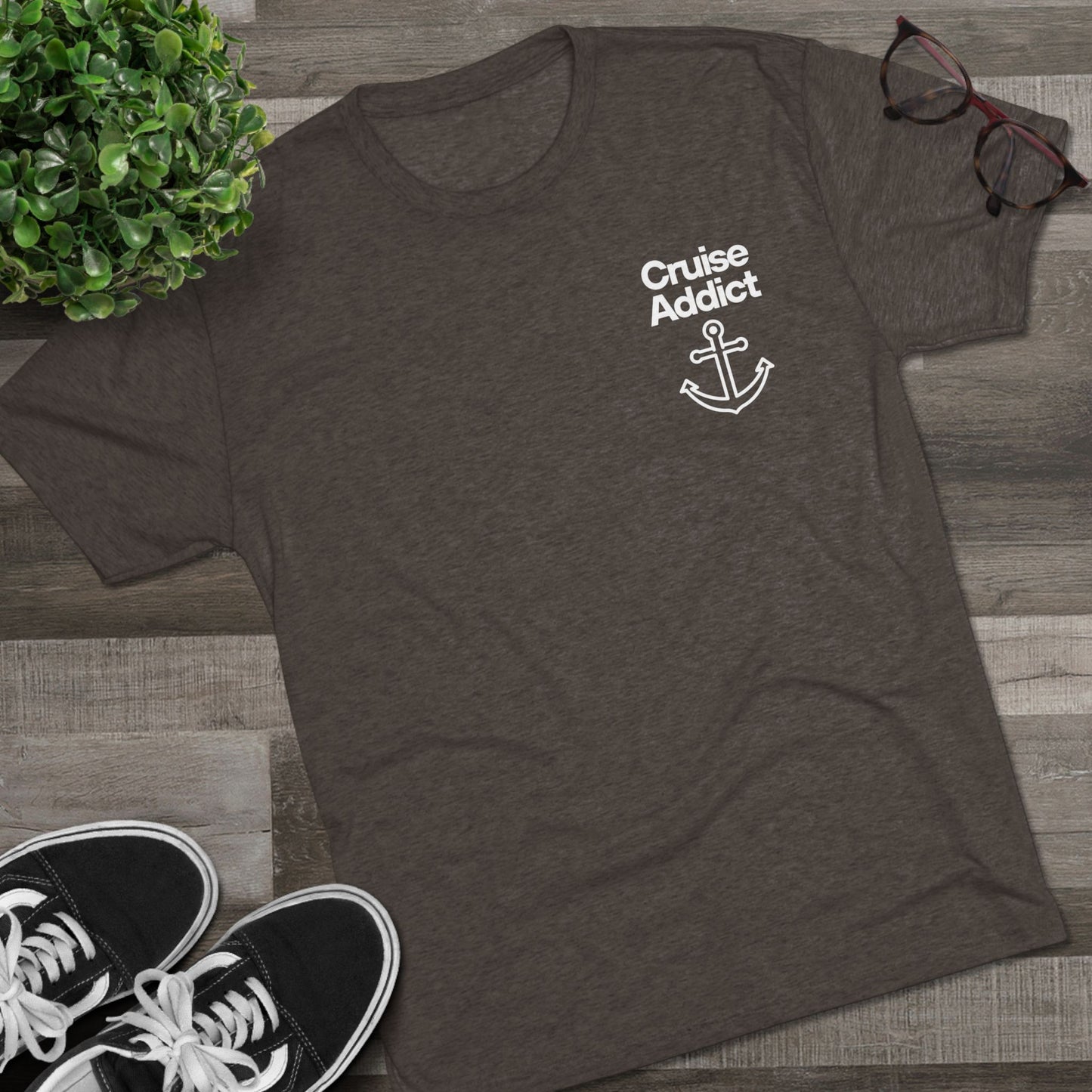 Cruise Addict Tri-Blend Tee – Ultra Soft, Durable Comfort with DTG Front & Back Print