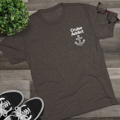 Cruise Addict Tri-Blend Tee – Ultra Soft, Durable Comfort with DTG Front & Back Print
