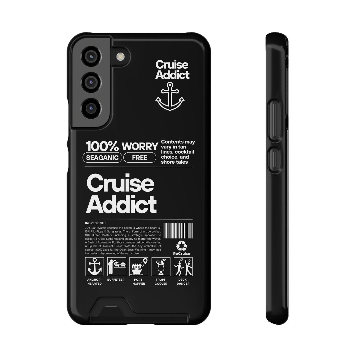 Cruise Addict Phone Case with Card Holder