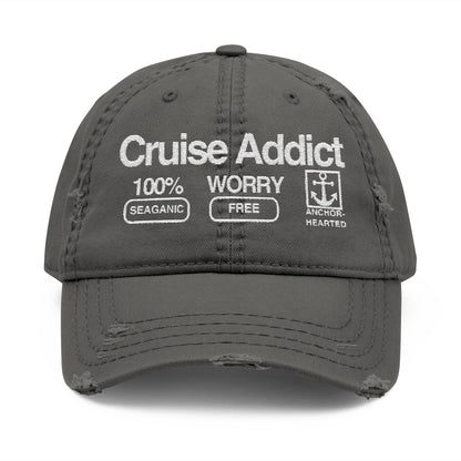 Distressed Hat - Cruise Addict embroidered design