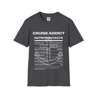 Cruise Addict Nutrition Label T-Shirt  Unisex Softstyle Shirt