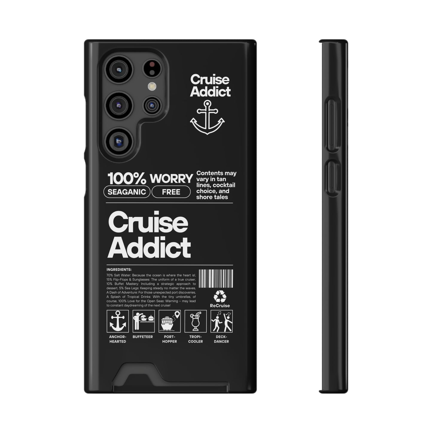 Cruise Addict Phone Case with Card Holder