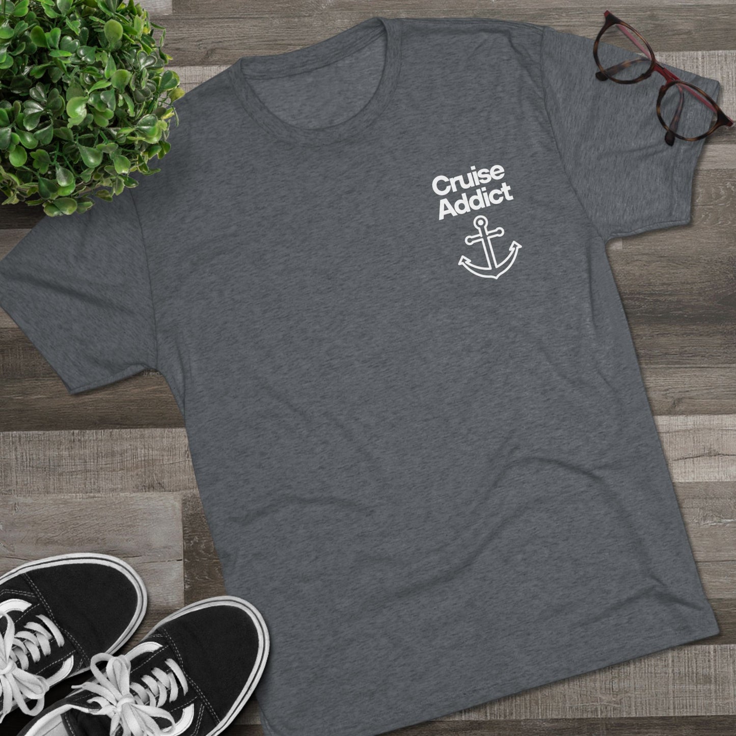 Cruise Addict Tri-Blend Tee – Ultra Soft, Durable Comfort with DTG Front & Back Print
