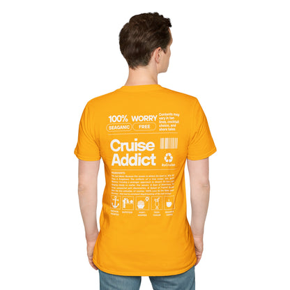 Cruise Addict Softstyle T-Shirt – 100% Ring-Spun Cotton, Lightweight Comfort, DTG Front & Back Print